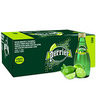 perrier 巴黎水 法國進口Perrier巴黎水含氣天然礦泉水原味青檸西柚330ml 新日期 青檸味12瓶