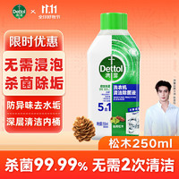 Dettol 滴露 洗衣機清洗劑強力除垢殺菌消毒液滾筒機槽專用深度清潔劑非爆氧粉 松木250ml