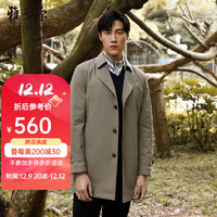 YOUNGOR 雅戈?duì)?男士雙翻領(lǐng)長(zhǎng)款棉風(fēng)衣 VYCF429949YAA