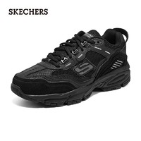 SKECHERS 斯凱奇 男子春季復(fù)古潮流百搭運動鞋增高老爹鞋休閑鞋237067 全黑色/BBK 43