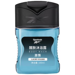 REEBOK銳步 醒膚沐浴露男女通用  激情100ml 旅行裝