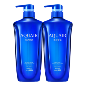 水之密語（AQUAIR）凈潤臻養(yǎng)(控油型)洗發(fā)水套裝600ml*2蓬松滋潤男女士洗發(fā)露洗頭膏