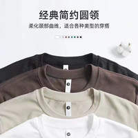 JINGDONG 某東 400g重磅純棉！圓領雙面德絨打底衫品質(zhì)通勤男裝