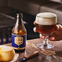 CHIMAY 智美 比利時進口智美藍帽修道院啤酒330mlx12瓶精釀啤酒 1件裝