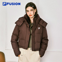 FILA 斐樂 FUSION斐樂潮牌羽絨服女2024冬裝新款時(shí)尚休閑上衣寬松外套