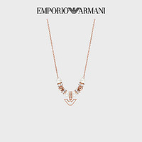 EMPORIO ARMANI Armani阿瑪尼LOVE珍珠鷹標(biāo)項(xiàng)鏈女串珠鎖骨鏈送女友禮物