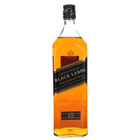 JOHNNIE WALKER 尊尼獲加 12年 黑牌 調(diào)和 蘇格蘭威士忌 40%vol 1L