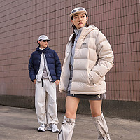 adidas 阿迪達(dá)斯 男女款600蓬連帽鴨絨羽絨服 