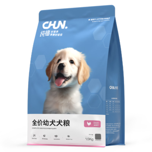純福酶解雞肉全價小型犬中大型犬糧無谷高蛋白凍干幼犬通用型狗糧 幼犬犬糧7.5kg【5包囤貨裝】