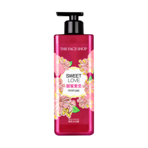 菲詩小鋪（THE FACE SHOP）甜蜜愛戀香氛沐浴露500ml（沁甜花香）活力潔膚 留香更久