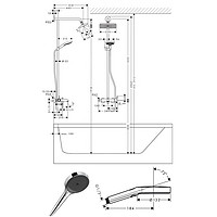 hansgrohe 漢斯格雅 26777007 雙飛雨240恒溫花灑