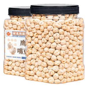 每果時(shí)光即食鷹嘴豆500g 熟原味堅(jiān)果炒貨無(wú)添加辦公室休閑零食代餐年貨