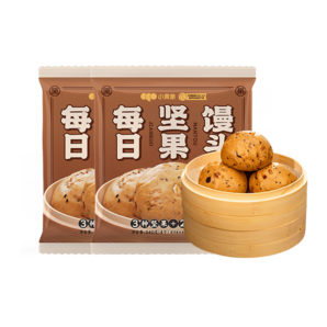 小黃象 兒童每日堅(jiān)果早餐饅頭生鮮面點(diǎn)生鮮速食饅頭240g*2袋（8個(gè)）