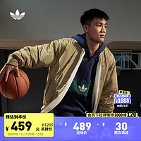 adidas 阿迪達斯 三葉草男女冬季雙面穿運動保暖夾克外套 綠/漢玉白 A/L