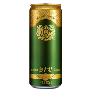 青島啤酒（TsingTao）奧古特系列高端聚會(huì)暢飲整箱罐裝 330mL 24罐