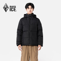 BLACKICE 黑冰 24新款 650蓬鴨絨 男款 加厚防風(fēng)保暖羽絨服 FAF8905 黑色