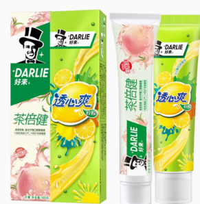 88VIP！DARLIE 好來(lái) （原黑人） 牙膏白桃套裝280g