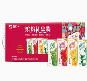 百億補貼！MENGNIU 蒙牛 真果?；旌峡谖?50g*24盒