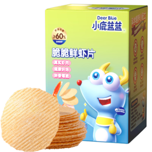 小鹿藍(lán)藍(lán)_寶寶鮮蝦片 寶寶零食兒童蝦片兒童零食獨立包裝 38g