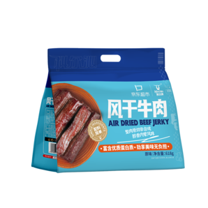 科爾沁 手撕風(fēng)干牛肉干 原味618g量販裝 健身代餐高蛋白解饞休閑零食