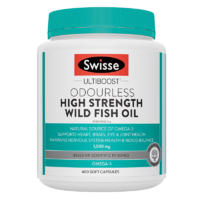 Swisse斯維詩 無腥高濃度深海魚油膠囊1500mg 400粒/瓶 omega3 含DHA EPA 呵護(hù)心眼腦 原料純凈無污染 