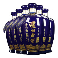 瀘州老窖藍(lán)花瓷 頭曲 大瓶大容量 濃香型白酒 52度 1000ml 兩斤/瓶 6瓶 整箱裝