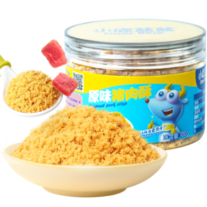 小鹿藍(lán)藍(lán)寶寶肉松高蛋白高鐵豬肉酥100g/罐兒童零食拌飯拌面調(diào)味