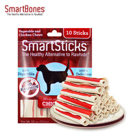 SmartBones 寵物狗狗零食磨牙棒潔齒骨 卷棒雞肉味-10支裝