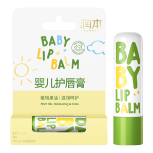 潤(rùn)本（RUNBEN）嬰兒護(hù)唇膏4g兒童潤(rùn)唇膏去死皮滋潤(rùn)保濕防干裂唇周護(hù)理 無(wú)香型