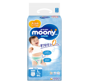 moony 暢透系列 嬰幼兒拉拉褲 L44片