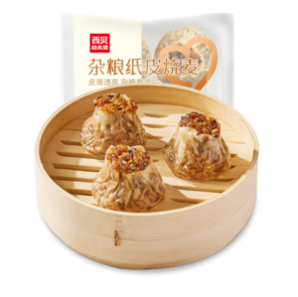 西貝莜面村 雜糧紙皮燒麥240g/脫皮玉米羹300g等多款早餐 任選10件