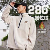 CAMEL 駱駝 男女款加絨運(yùn)動衛(wèi)衣 C3322CA9301E4481