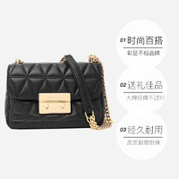 MICHAEL KORS 邁克·科爾斯 小號小香風(fēng)羊皮單肩鏈條包 30S7GSLL1L-Black