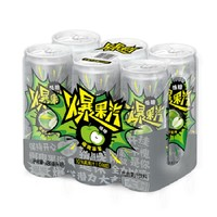 JIANLIBAO 健力寶 元?dú)獗?低糖版 蘋果氣泡果汁飲料 330ml×6罐 買一贈一