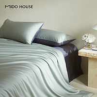 MIDO HOUSE 銘都家居 新疆長絨棉100支四件套 銀絲灰配落星灰 1.5/1.8m床單款(被套200*230)