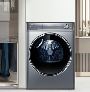 Haier 海爾 纖美系列 HGY100-F376U1 定頻熱泵式烘干機(jī) 10kg 玉墨銀