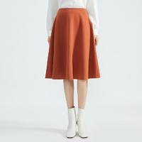 深呼吸 原哥弟真的好 女裝優(yōu)雅淑高腰純色過膝赫本半裙半截裙
