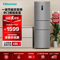 Hisense 海信 冰箱小型 家用電冰箱三開門 一級(jí)能效風(fēng)冷無霜 251升小冰箱 小戶型 BCD-251WYK1DPJ