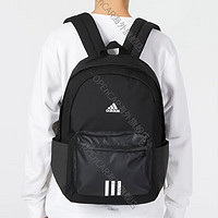 adidas 阿迪達(dá)斯 雙肩包男女包百搭休閑包大容量書包HM9146 黑色 HG0348