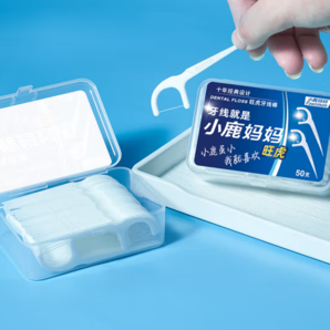 Fawnmum 小鹿媽媽 圓線護(hù)理牙線棒50支*4盒