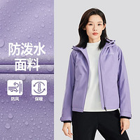 SKECHERS 斯凱奇 女款梭織裥棉連帽運動外套 P424W119