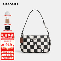 COACH 蔻馳 女包奢侈品NOLITA腋下包棋盤格手提單肩包CR394