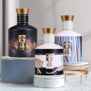 舍得 金標(biāo)銀標(biāo)禮盒 52%vol 100mL*3瓶