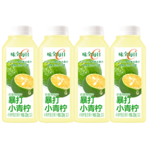 味全每日C果汁暴打小青檸300ml*4 冷藏鎖鮮嫩21天 含NFC飲料