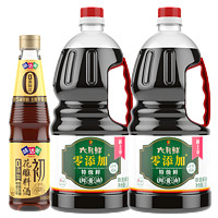 六月鮮 零添加特級(jí)鮮鮮醬油1.8L*2+初花雕料酒450mL
