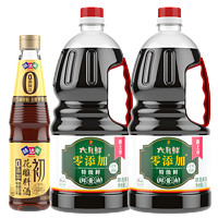 六月鮮 零添加特級鮮鮮醬油1.8L*2+初花雕料酒450mL