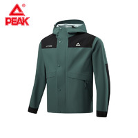 PEAK 匹克 運(yùn)動(dòng)外套男秋冬季馭水沖鋒防潑水風(fēng)衣運(yùn)動(dòng)戶(hù)外夾克休閑服DF243141 苔蘚綠 XS
