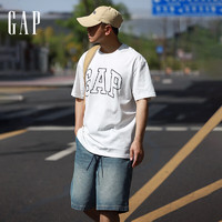 Gap 蓋璞 男士撞色logo圓領(lǐng)短袖T恤 544465