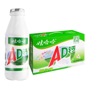 娃哈哈 AD鈣奶 含乳飲料 220g*24瓶（手提裝） 整箱裝