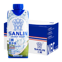 SANLIN 三麟 泰國 三麟100%椰子水富含天然電解質(zhì)NFC椰青果汁1L*1瓶家庭裝